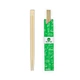 Disposable eco-friendly twin bamboo chopsticks, half paper sleeve